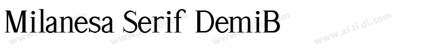 Milanesa Serif DemiB字体转换